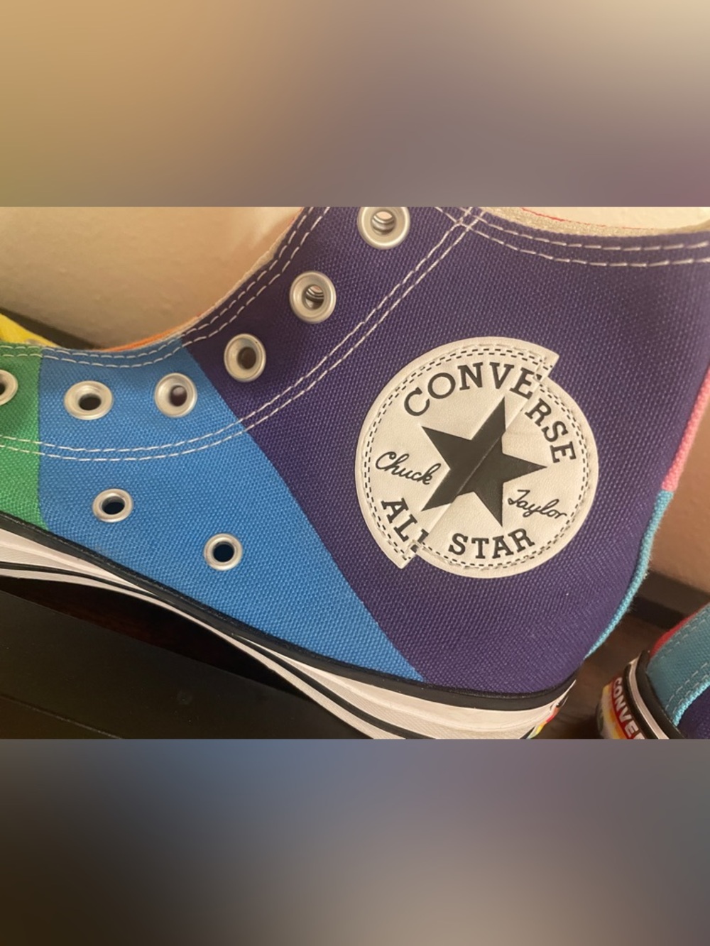 🌈 Converse Chuck Taylor Rainbow Canvas High Tops 🌈 - Picture 3 of 8